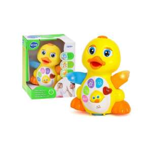 Interaktív zenélő és táncoló kacsa játék babáknak, fényekkel és hangokkal, Hola márkájú - Nonbrand Interaktív gyerek játék