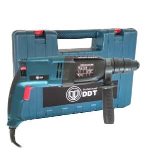 DDT Professional Rotary Hammer 1100W SDS Plus tokmánnyal, 26mm fúrási kapacitás, 900 ford./perc, szállító táskával - DDT
