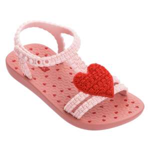 Ipanema My First Baby szandál rózsaszín és piros színben, szív mintával - Ipanema