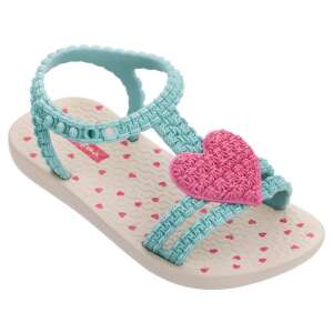 Ipanema My First Baby szandál kék és rózsaszín színben, szívvel díszítve - Ipanema