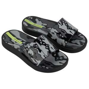 Ipanema Urban V Slide gyerek papucs fekete és szürke camo mintával - Ipanema