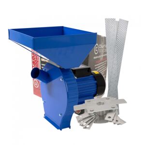 Craft-tec MX419 Kék Gabona és Csutka Daráló Réz Motorral, 20 Kalapáccsal, 4 Szitával és Nagy Tartállyal - Baromfi
