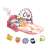 Pepita interactive play mat with piano and play arch, pink, with all detachable toys