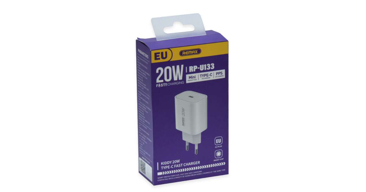 20W hálózati gyorstöltő adapter Type-C kimenettel 105091224