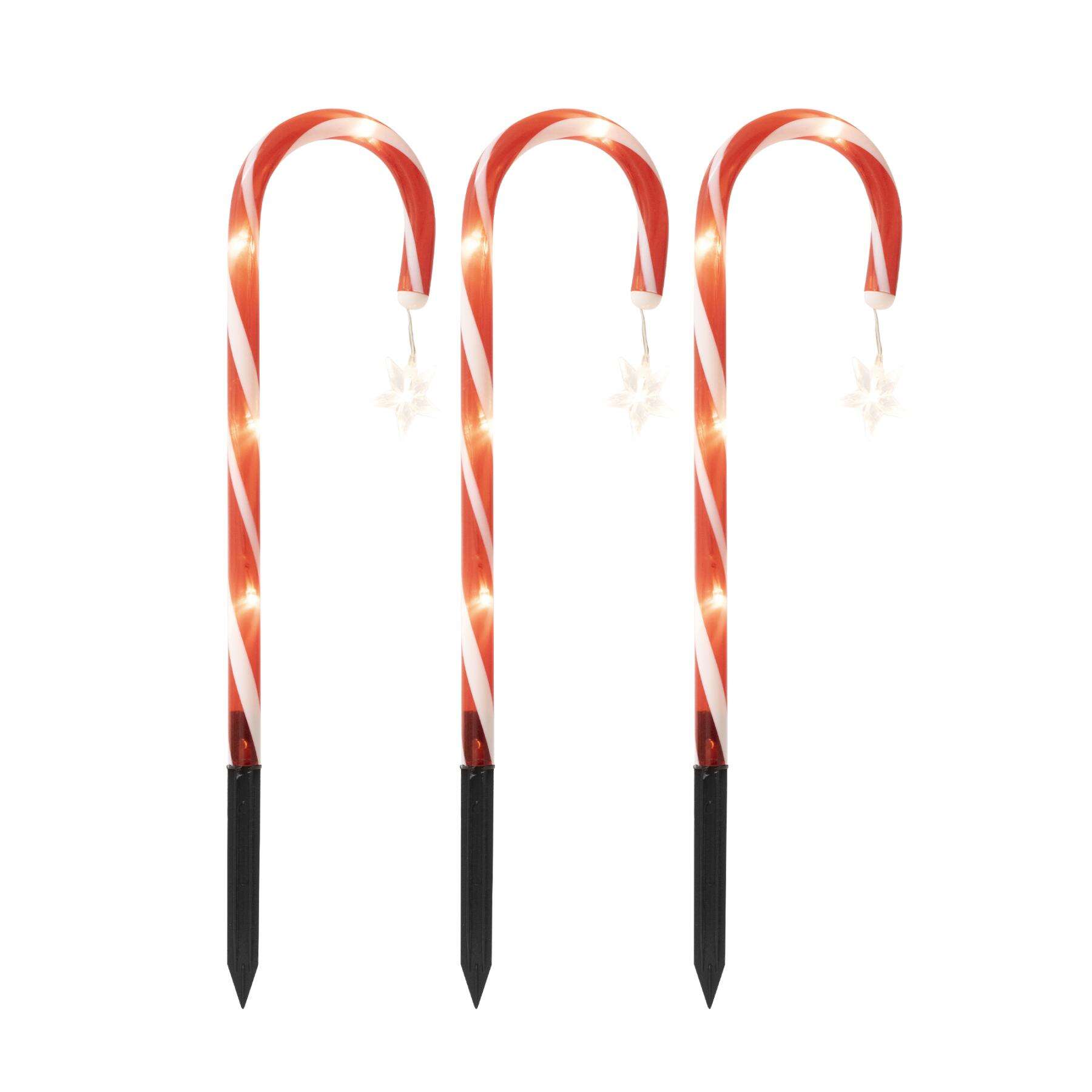 Home CDY3LED világító cukorbot szett, kül- és beltéri kivitel, 3...