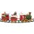 Božićni set vlakića Home TRN02 s Djedom Mrazom, snjegovićem i sobom