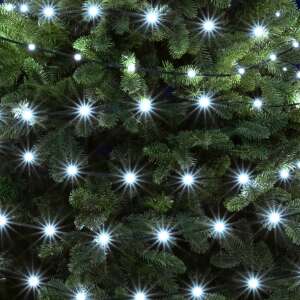Home LED308DWH DOT LED string lights, 300 cool white LEDs, 8 lighting modes, 30m long, decorating a Christmas tree - Home by Somogyi