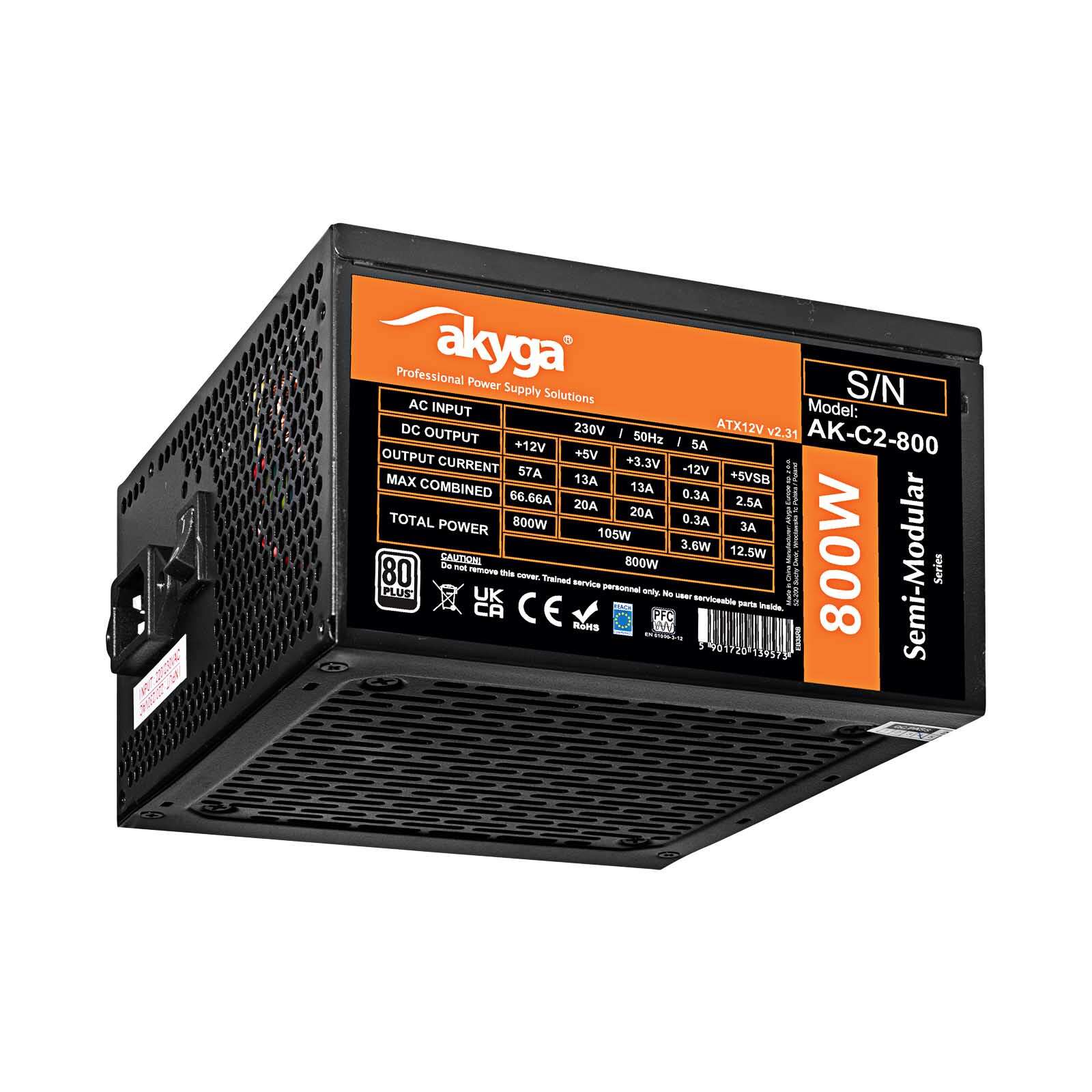 Akyga 800W 80+ Arany ATX Tápegység