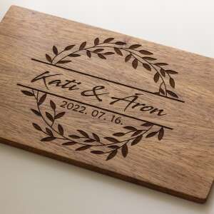 Egyedi feliratos diófa vágódeszka