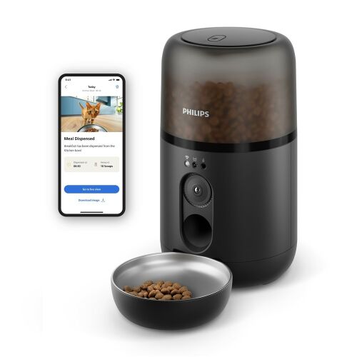 Automatický podávač krmiva pre domáce zvieratá s kamerou a ovládaním pomocou aplikácie pre smartfón Philips Pet series PAW5320/02