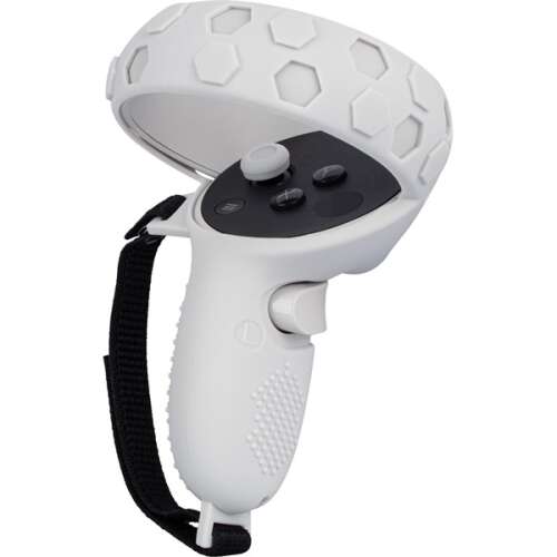 Venom Meta Quest 2 Controller Grip, white silicone grip for Meta Quest 2 controllers