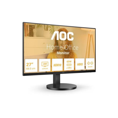 AOC B3 U27B3CF 68,6 cm (27") 3840 x 2160 px 4K Ultra HD LCD czarny monitor 124524296