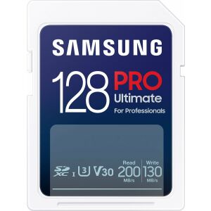 Card de memorie Samsung PRO Ultimate 128GB SDXC UHS-I pentru uz profesional - Samsung Carduri memorie