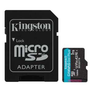Kingston Technology Canvas Go! Plus 1TB MicroSDXC UHS-I memóriakártya SD adapterrel - Kingston