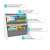 Półka na książki dla dzieci z półkami z tkaniny, solidne drewniane boki z metalowymi słupkami, szybki i łatwy montaż, trwały projekt półki na książki, z 4 kieszeniami na paski, miękkie i elastyczne kieszenie z tkaniny