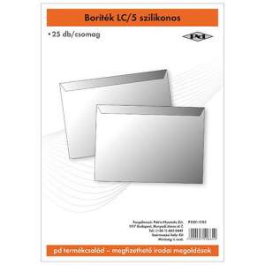 25 db-os csomag PD LC/5 szilikonos boríték, 162x229 mm - Boríték