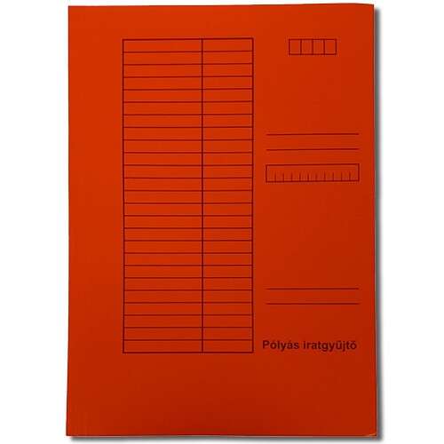 Piros A/4-es pólyás iratgyűjtő - Pólyás dosszié