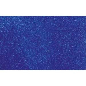 Kék glitteres dekorgumi lap, 20x30 cm, öntapadós - Pentart