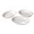 3-piece oval breading dish set, white