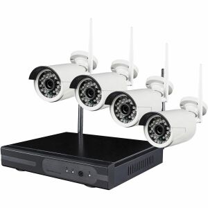 4-Camera Wireless Security System with NVR for Indoor and Outdoor Use - Nonbrand Security Camera