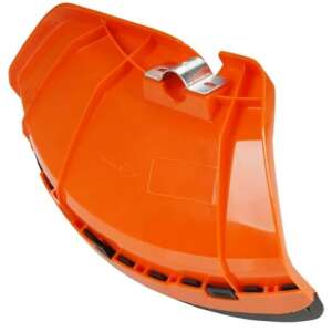 Garda de protecție universală din plastic portocaliu pentru trimmer, scut de siguranță pentru mașina de tuns iarba, protecție împotriva resturilor zburătoare - Mașină de tuns iarba și accesorii pentru margini