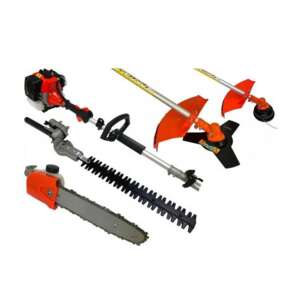 Welnek Tools multi-functional petrol garden machine, 4 in 1 (grass trimmer, brushcutter, hedge trimmer, pole saw) VK-0058 - Multitool