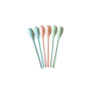 6 pack of baby spoons with long handles, perfect for feeding your baby - Children's cutlery