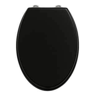 Scaun de toaletă Pepita MDF cu capac cu închidere lentă #negru 128152331 - Casa si gradina