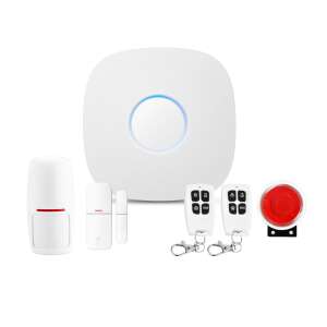 Wireless home security system with infrared sensors, GSM 4G, app control, two-way intercom, 99 protection zones, SOS, SMS alert, 6 integrated numbers simultaneously, arm - Alarm