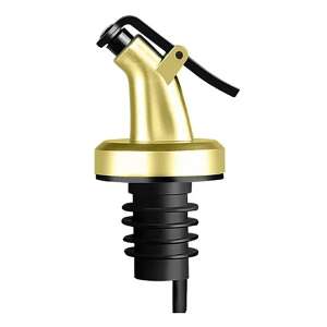 Gold and black oil and vinegar dispenser with a lever, for easy pouring - OEM Beverage Dispenser