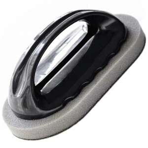 Fekete és szürke mosogatószivacs fogantyúval, edények tisztításához, konyhai tisztítószivacs - Mosogatószivacs