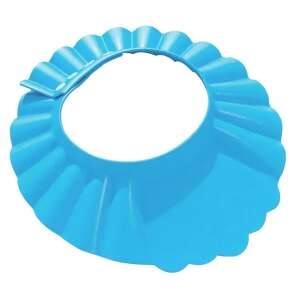 Kék baba zuhanypajzs, hajmosó pajzs babáknak, zuhany sapka babáknak, baba fürdőpajzs, baba hajmosó pajzs - Hajmosó karika és kancsó