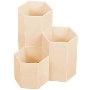 Smink Ecsettartó - 3 Rekeszes Rendszerező - Rózsaszín - Kozmetikai rendszerező