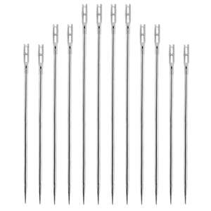 12 darabos rozsdamentes acél önbefűző varrótű készlet - Kézi varrótű