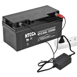 12V-os akkumulátortöltő zselés és savas akkumulátorokhoz, 7Ah - 30Ah kapacitás - Jármű akkumulátor töltő