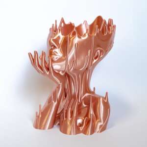 PipeCox - 3D Nyomtatott Virágtartó - Rosegold - 110x140x157 mm