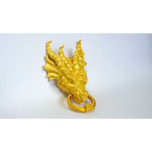 STLFLIX Sárkányfej Kopogtató - Arany - 200x120x80mm