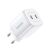 Adaptér Ugreen CD294, GaN, 2x USB-C, 45W, QC, PD, biely 105149604