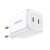 Încărcător rapid UGREEN CD294 45W GaN cu două porturi USB-C, alb