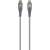 Kábel Skross, USB-C - Lightning, kovový oplet, 1,20 m, sivý 110589920