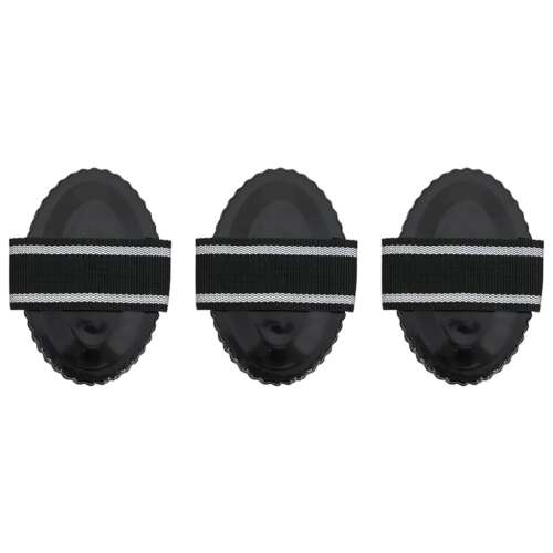 vidaXL Lóápoló Curry Fésű szett - 3 db - Műanyag