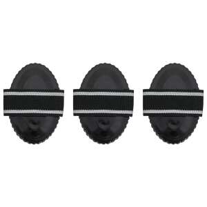 vidaXL 3 db fekete acél curry fésű lóhoz - Lovaglás