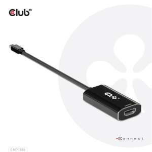 Club 3D Mini DisplayPort HDMI adapter, 4K120Hz DSC 1.2-vel, fekete - Club3D