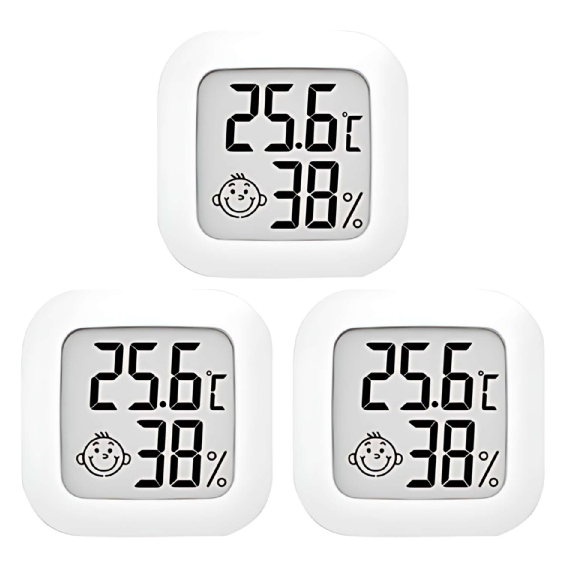 Promerco® Szobahőmérő és Páratartalommérő - 3 db készlet