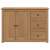 vidaXL Panama tömör fenyőfa tálalószekrény fiókokkal, 112 x 40 x 80 cm
