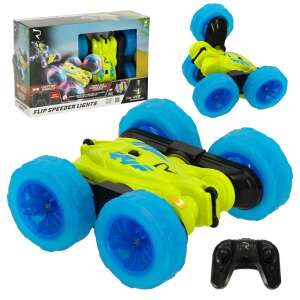 Revolt Flip Speeder RC car with light-up wheels, packaging and remote control - Remote control vehicle