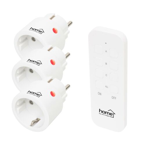 Home TH2313 Wireless Socket Outlet Set with Remote Control