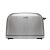 Home HGKP22LCD Toaster Back View, Stainless Steel Finish