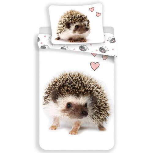 Sün Hedgehog ágyneműhuzat garnitúra 140x200 cm aranyos sün mintával