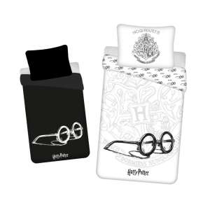 Harry Potter szemüveg világít a sötétben ágyneműhuzat garnitúra 140x200cm - Jerry Fabrics